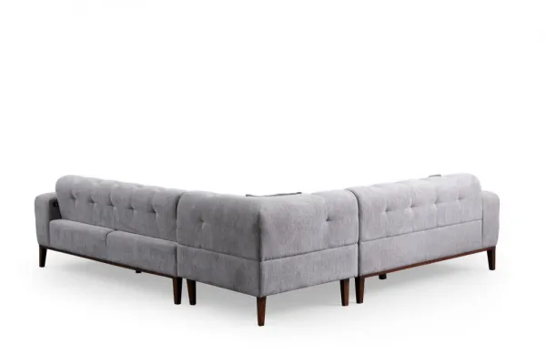 Rohová sedacia súprava / Rohová pohovka Athena Corner L2-C-3R - Light Grey