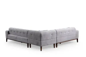 Rohová sedacia súprava / Rohová pohovka Athena Corner L2-C-3R - Light Grey