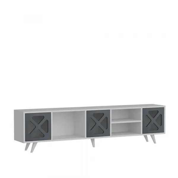 TV stolík Sinef - White , Anthracite