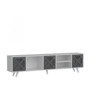 TV stolík Sinef - White , Anthracite