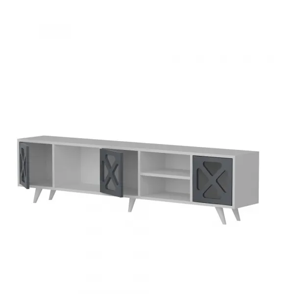TV stolík Sinef - White , Anthracite