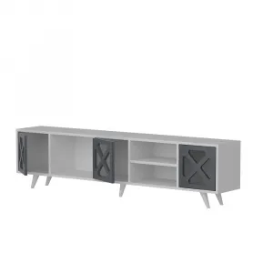 TV stolík Sinef - White , Anthracite