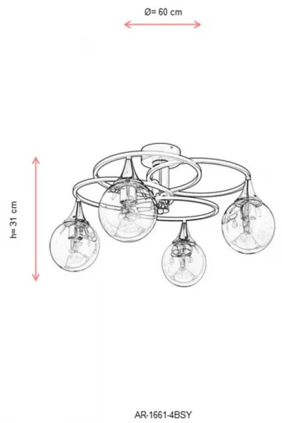Luster AR-1661-4BSY