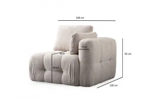 Dvojmiestna pohovka Amaris 2 Seater - Beige