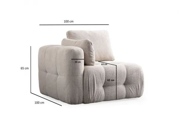 Dvojmiestna pohovka Amaris 2 Seater - Beige