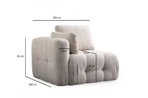 Dvojmiestna pohovka Amaris 2 Seater - Beige