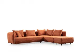 Rohová sedacia súprava / Rohová pohovka Floransa - Orange