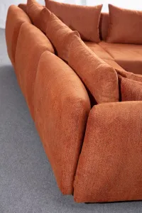 Rohová sedacia súprava / Rohová pohovka Floransa - Orange