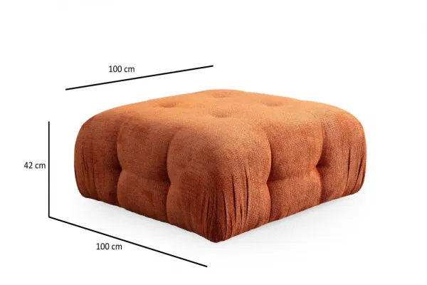 Taburetka Amaris Pouffe - Orange