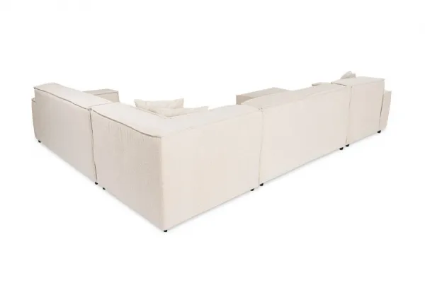 Rohová sedacia súprava / Rohová pohovka Puzzle Corner (Chl-02-C-2R) - Beige