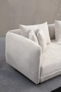 Rohová sedacia súprava / Rohová pohovka Floransa - White