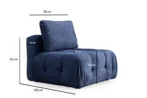 Kreslo / Jednomiestna pohovka Amaris O1 - Navy Blue