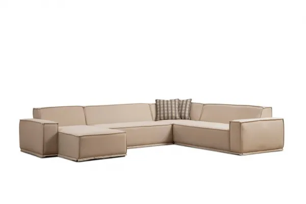 Rohová sedacia súprava / Rohová pohovka Lego Corner (Chl-02-C-2R) - Cream