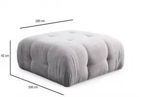Taburetka Amaris Pouffe - Light Grey