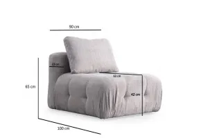 Trojmiestna pohovka Amaris 3 Seater - Light Grey