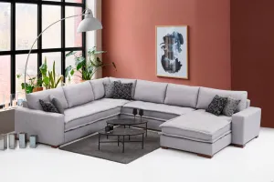 Rohová sedacia súprava / Rohová pohovka Lena Corner - Light Grey