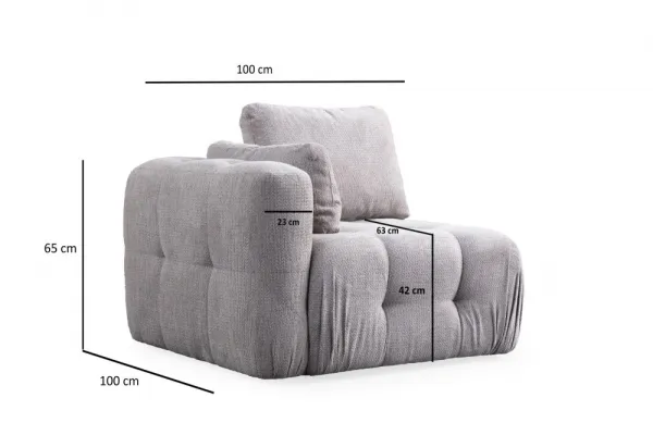 Dvojmiestna pohovka Amaris 2 Seater - Light Grey