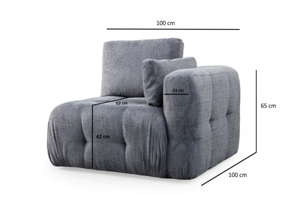 Dvojmiestna pohovka Amaris 2 Seater - Grey