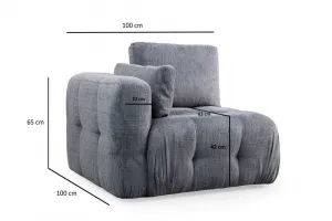 Dvojmiestna pohovka Amaris 2 Seater - Grey