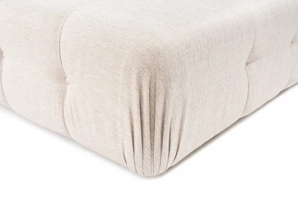 Rohová sedacia súprava / Rohová pohovka Doblo 3 Seater with Pouffe ( L1-O1-1R-Pouffe) - Light Brown