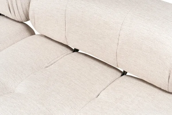 Rohová sedacia súprava / Rohová pohovka Doblo 3 Seater with Pouffe ( L1-O1-1R-Pouffe) - Light Brown