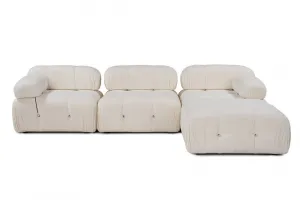 Rohová sedacia súprava / Rohová pohovka Bubble Beige L1-O1-1R-PUF