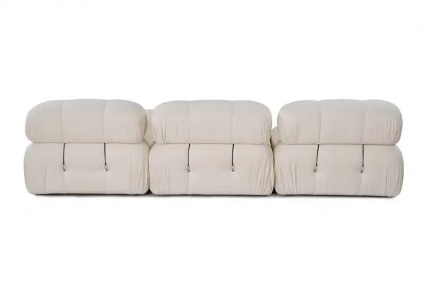 Rohová sedacia súprava / Rohová pohovka Bubble Beige L1-O1-1R-PUF