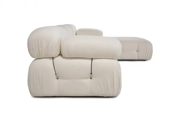 Rohová sedacia súprava / Rohová pohovka Bubble Beige L1-O1-1R-PUF