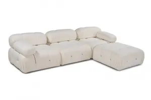 Rohová sedacia súprava / Rohová pohovka Bubble Beige L1-O1-1R-PUF