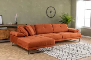 Rohová sedacia súprava / Rohová pohovka Mustang Small Left - Orange