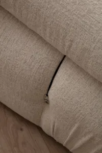 Hanah Home Rohová modulární sedací souprava Bubble 288 cm s taburetem bouclé krémová