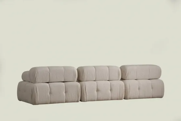 Trojmiestna pohovka Doblo 3 Seater ( L1-O1-1R) - Cream Bouclette