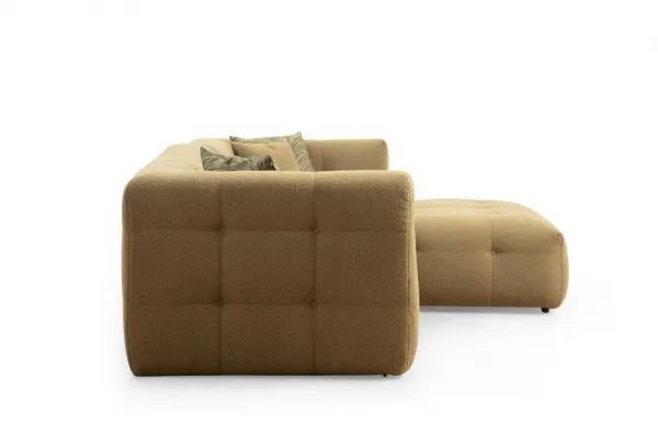 Rohová sedacia súprava / Rohová pohovka Cady 3 Seater Right - Khaki