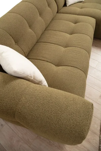 Rohová sedacia súprava / Rohová pohovka Cady 3 Seater Right - Khaki
