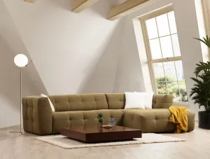 Rohová sedacia súprava / Rohová pohovka Cady 3 Seater Right - Khaki