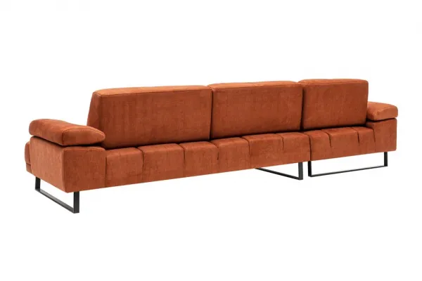 Rohová sedacia súprava / Rohová pohovka Mustang Small Left - Orange