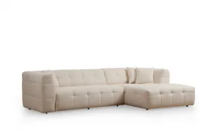 Rohová sedacia súprava / Rohová pohovka Cady 3 Seater Right - Beige
