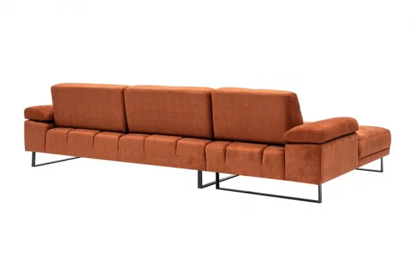 Rohová sedacia súprava / Rohová pohovka Mustang Small Left - Orange