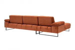 Rohová sedacia súprava / Rohová pohovka Mustang Small Left - Orange
