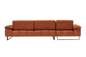 Rohová sedacia súprava / Rohová pohovka Mustang Small Left - Orange