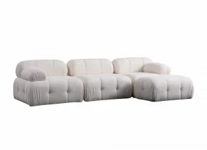 Rohová sedacia súprava / Rohová pohovka Petite 3 - White