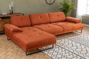 Rohová sedacia súprava / Rohová pohovka Mustang Small Left - Orange