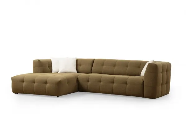 Rohová sedacia súprava / Rohová pohovka Cady 3 Seater Left - Khaki