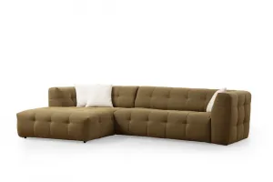 Rohová sedacia súprava / Rohová pohovka Cady 3 Seater Left - Khaki