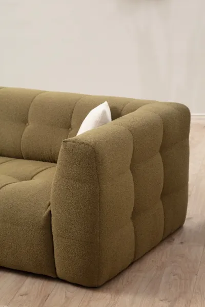 Rohová sedacia súprava / Rohová pohovka Cady 3 Seater Left - Khaki