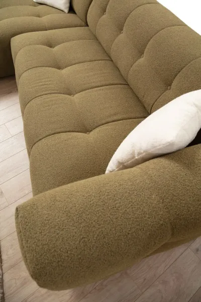 Rohová sedacia súprava / Rohová pohovka Cady 3 Seater Left - Khaki