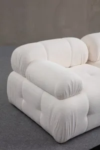 Rohová sedacia súprava / Rohová pohovka Petite 2 - White