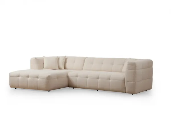 Rohová sedacia súprava / Rohová pohovka Cady 3 Seater Left - Beige