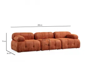 Rohová sedacia súprava / Rohová pohovka Petite 3 - Orange