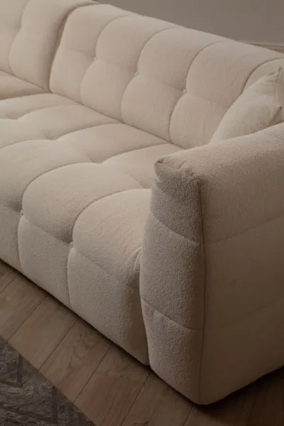 Rohová sedacia súprava / Rohová pohovka Cady 3 Seater Left - Beige